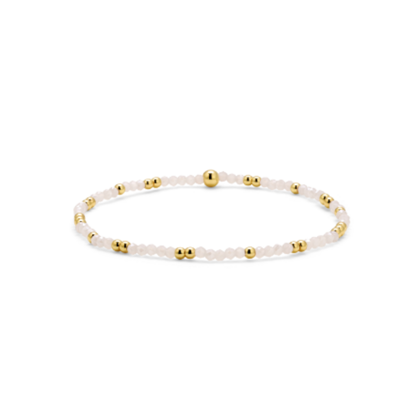 My Fun Colors My Fun Colors Crystal Beaded Bracelet Ice White Gold