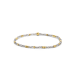 My Fun Colors My Fun Colors Crystal Beaded Bracelet Black Diamond Gold