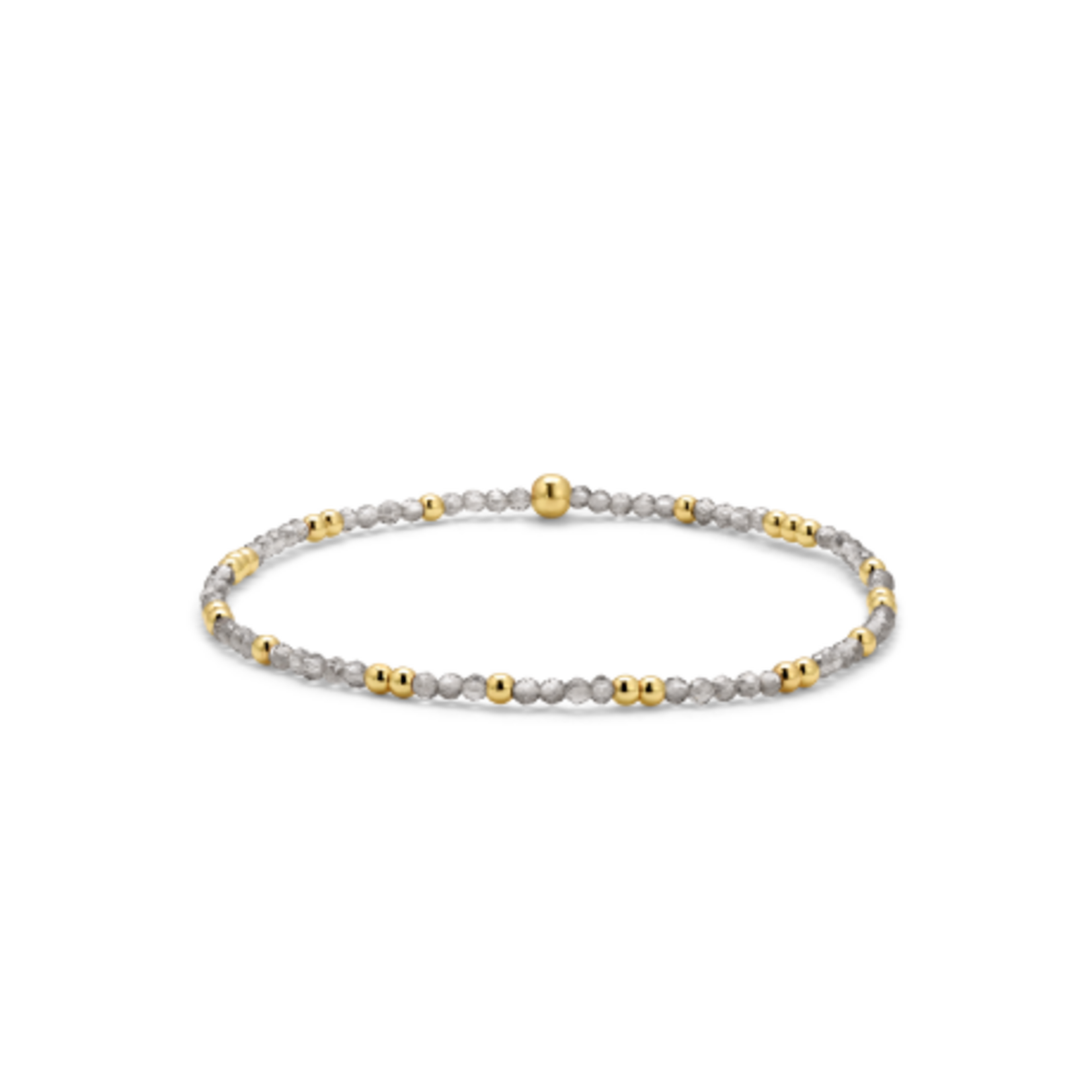 My Fun Colors My Fun Colors Crystal Beaded Bracelet Black Diamond Gold