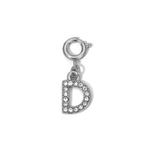 My Fun Colors My Fun Colors Rhinestone Initial Silver D