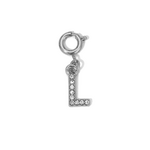 My Fun Colors My Fun Colors Rhinestone Initial Silver L