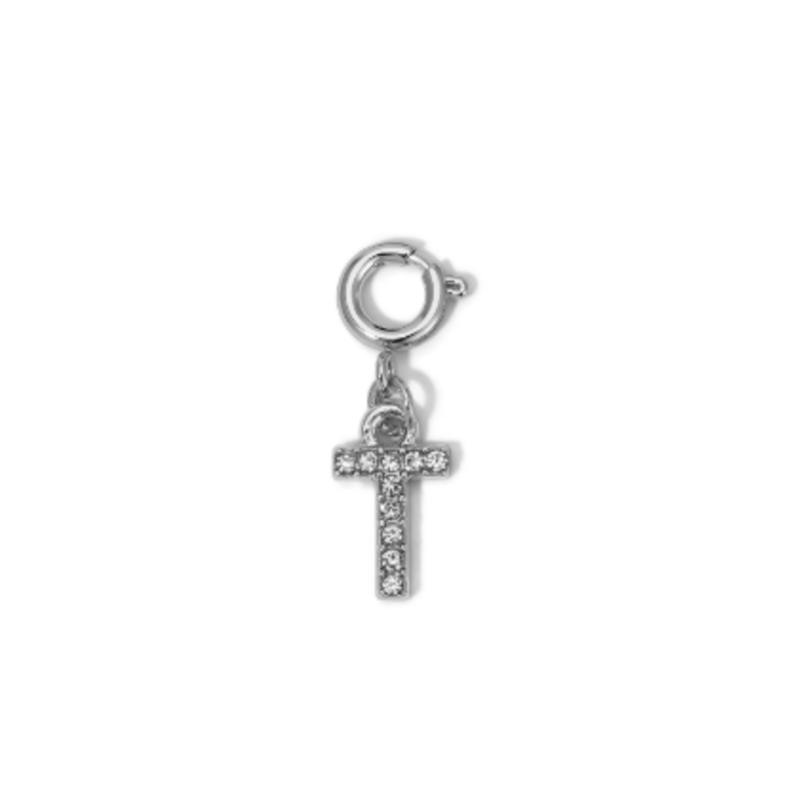 My Fun Colors My Fun Colors Rhinestone Initial Silver T