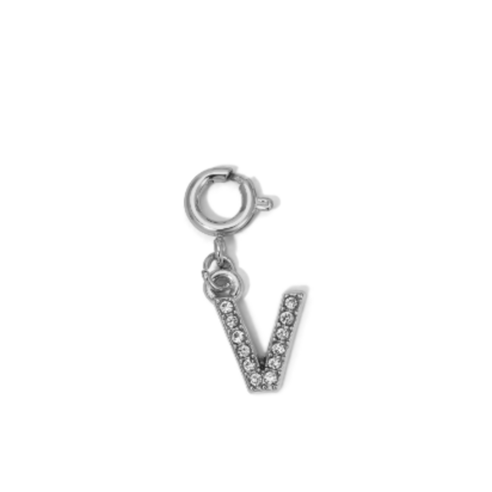 My Fun Colors My Fun Colors Rhinestone Initial Silver V