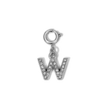 My Fun Colors My Fun Colors Rhinestone Initial Silver W