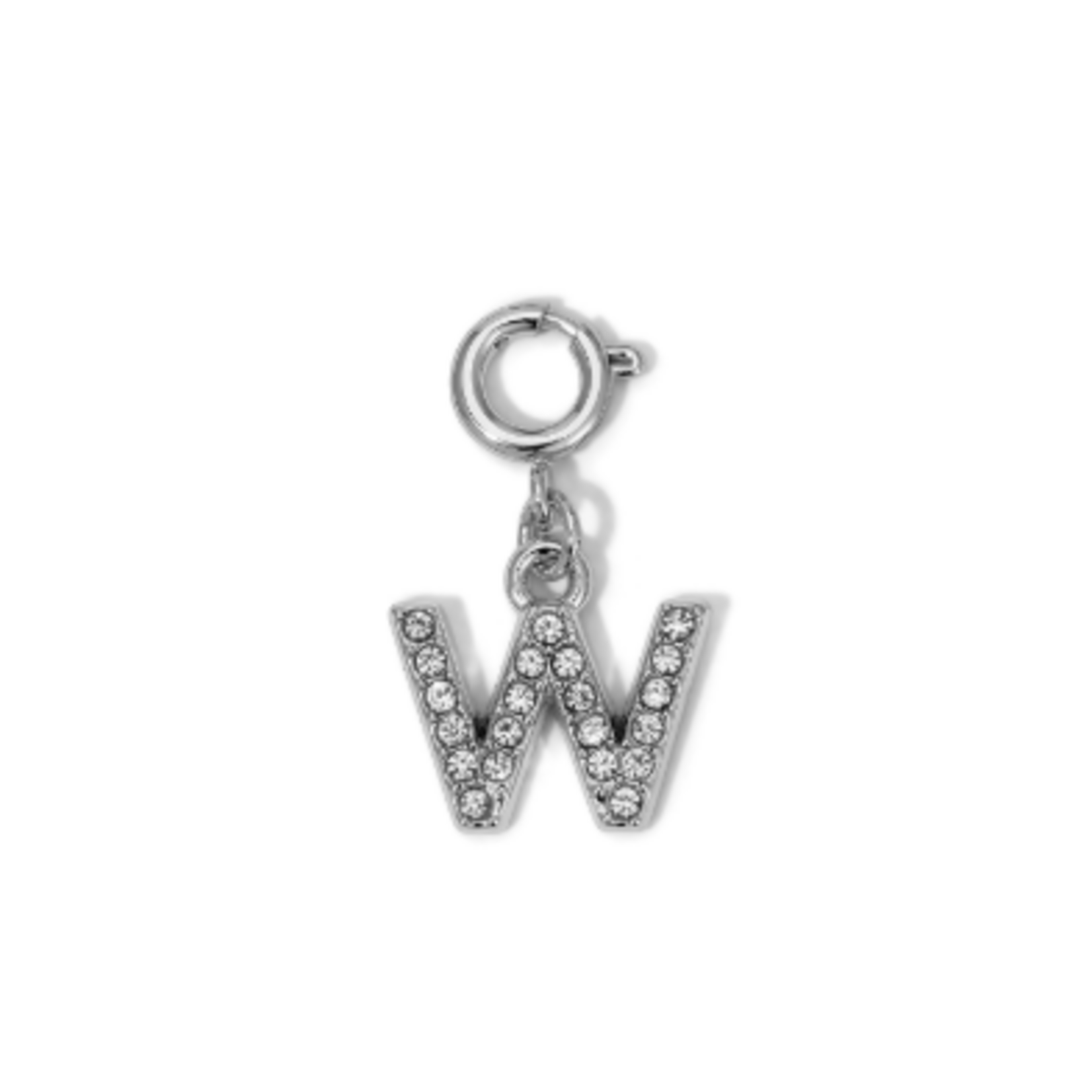My Fun Colors My Fun Colors Rhinestone Initial Silver W
