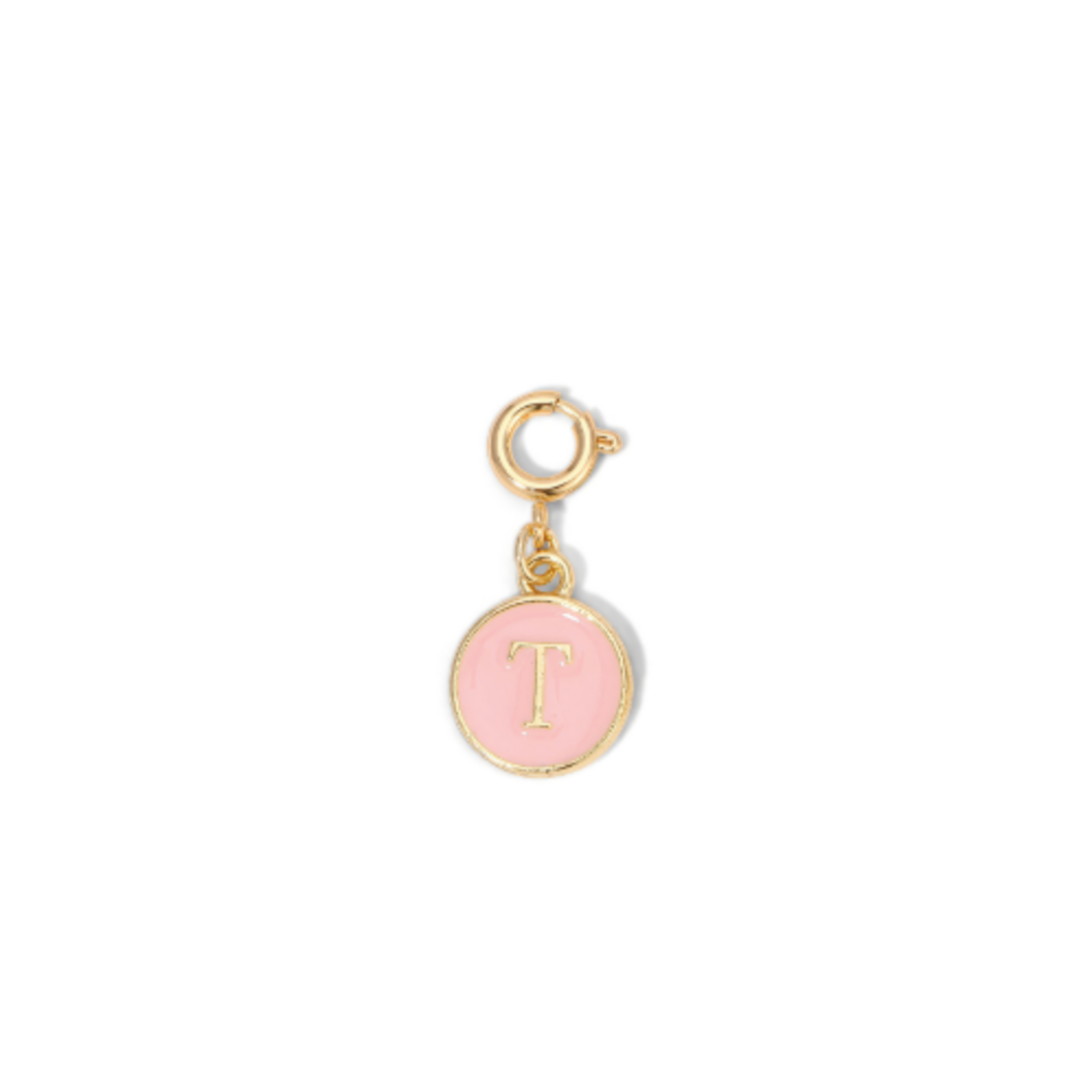 My Fun Colors My Fun Colors Charm Pink Enamel Initial Gold T