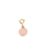 My Fun Colors My Fun Colors Charm Pink Enamel Initial Gold L
