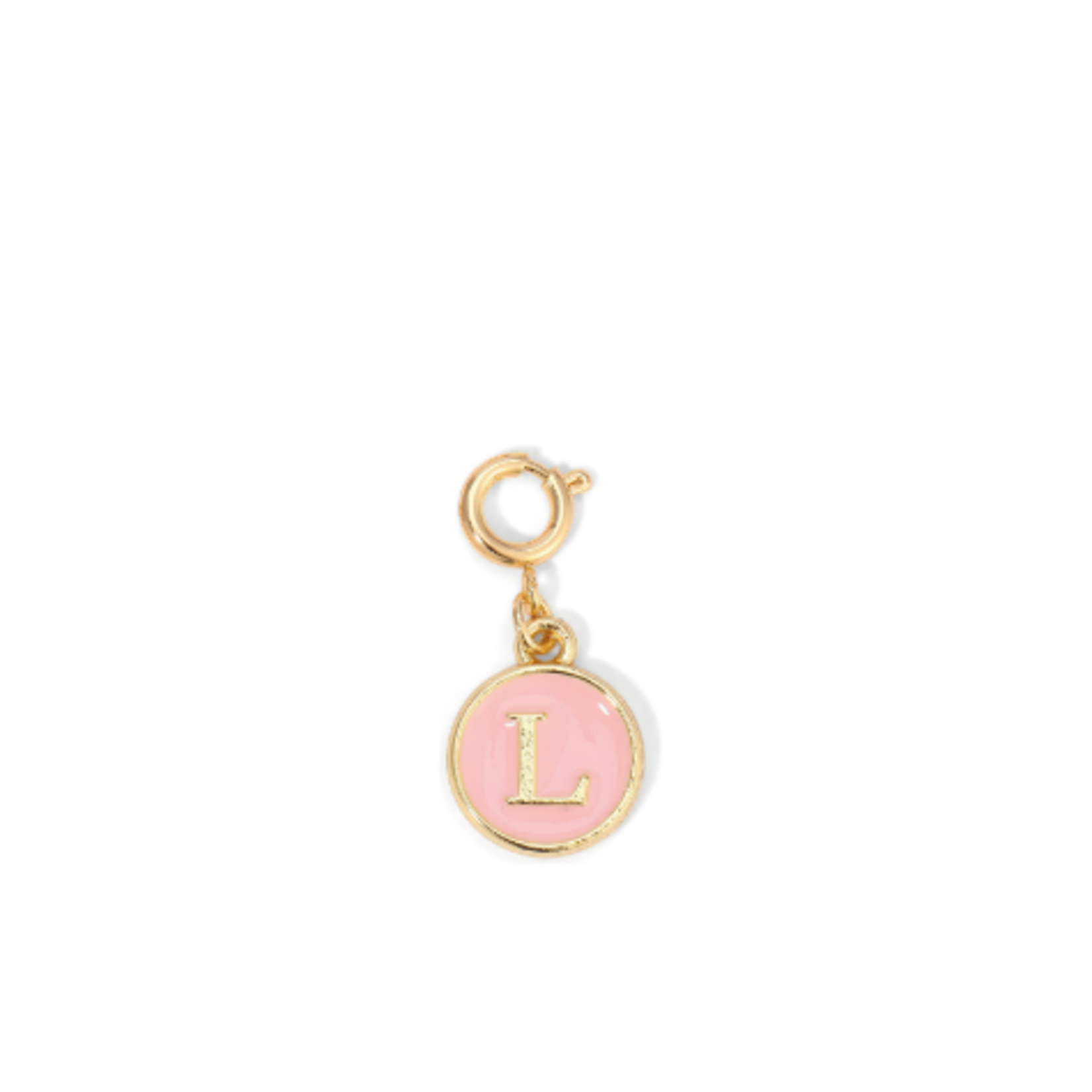 My Fun Colors My Fun Colors Charm Pink Enamel Initial Gold L