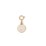 My Fun Colors My Fun Colors Charm White Enamel Initial Gold D