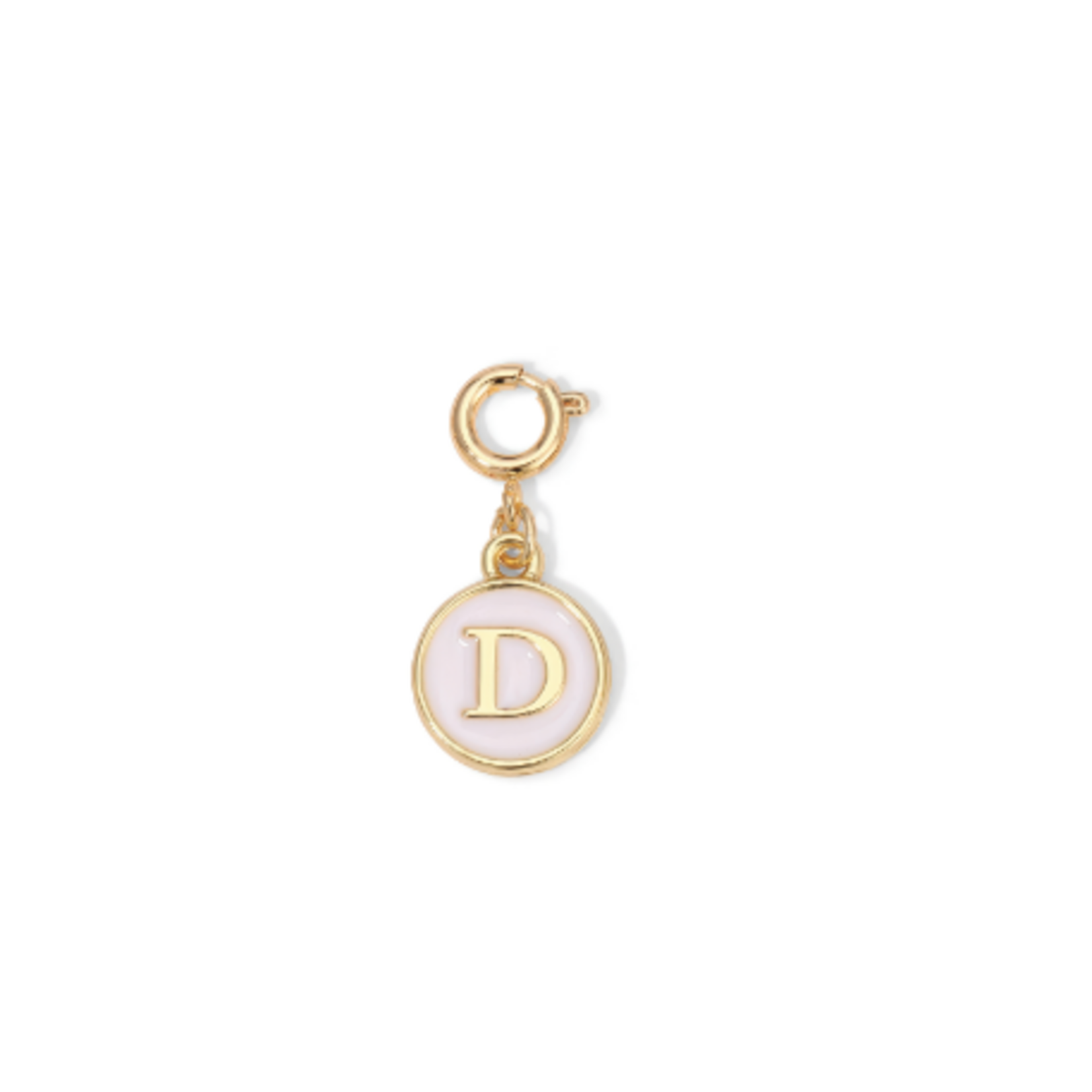 My Fun Colors My Fun Colors Charm White Enamel Initial Gold D