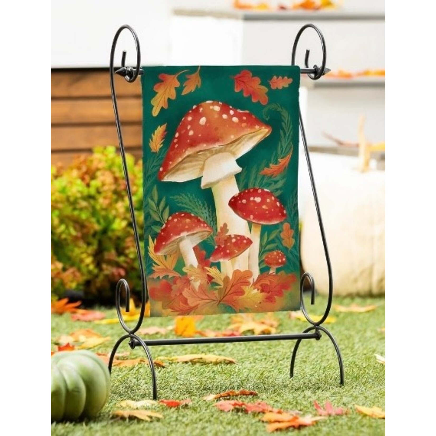 Evergreen Fungi for Fall Garden Flag