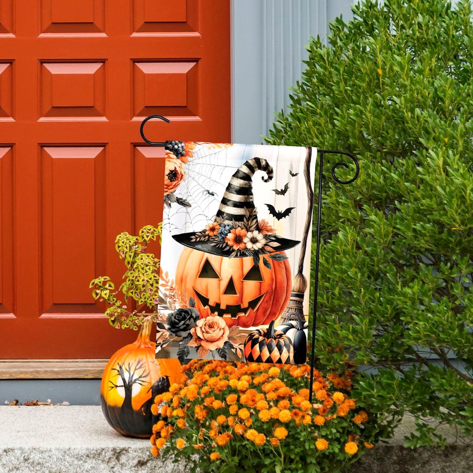 Studio M Vintage Jack-O-Lantern Garden Flag