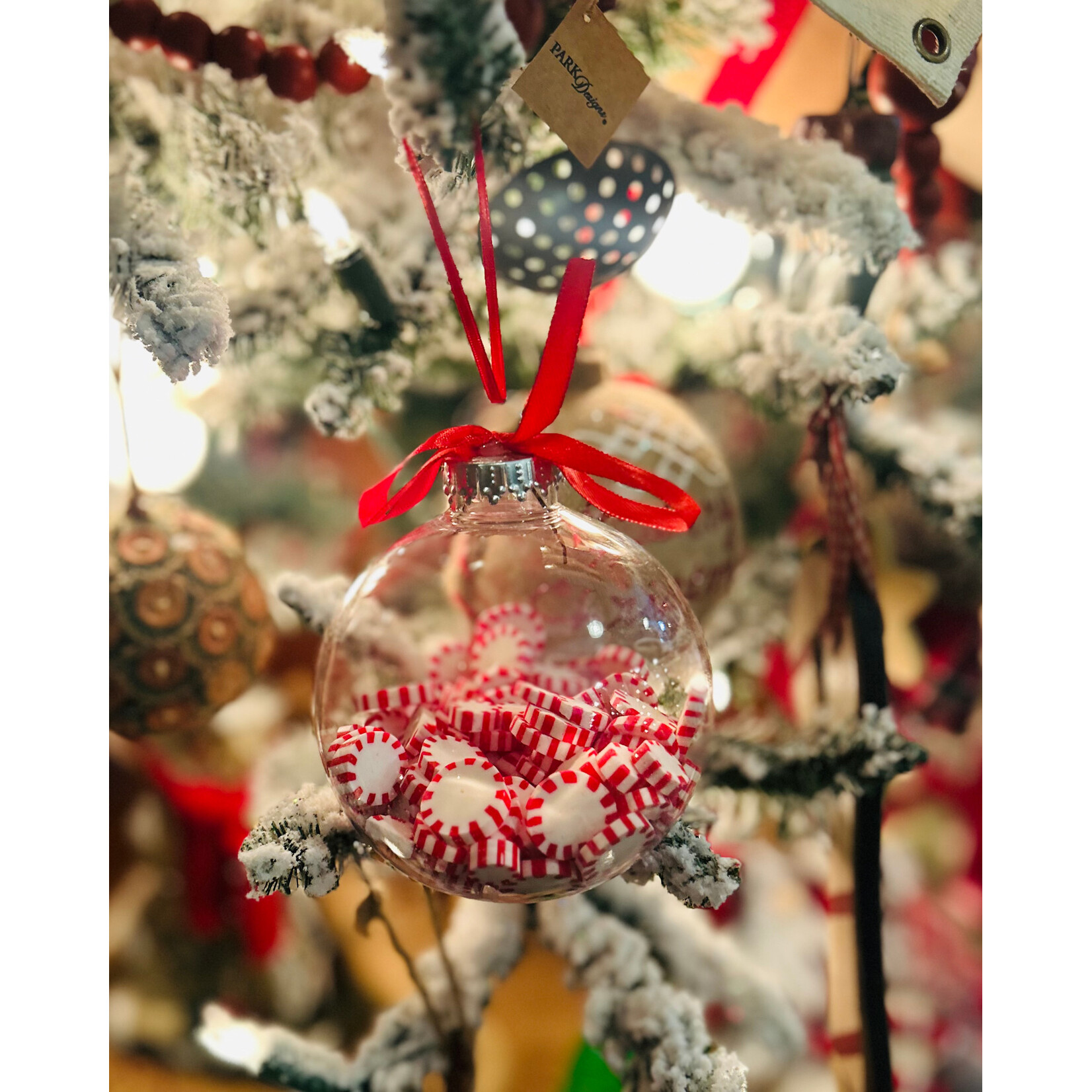 Raz Raz Peppermint Ornament