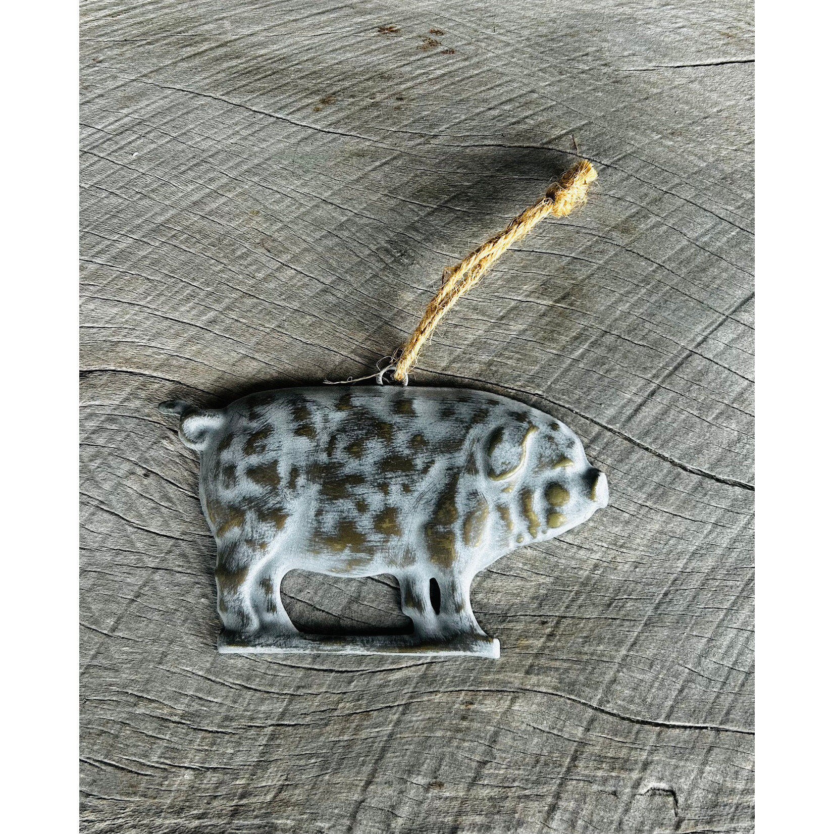 AGP Metal Pig Ornament