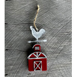 AGP Wooden Barn Ornament