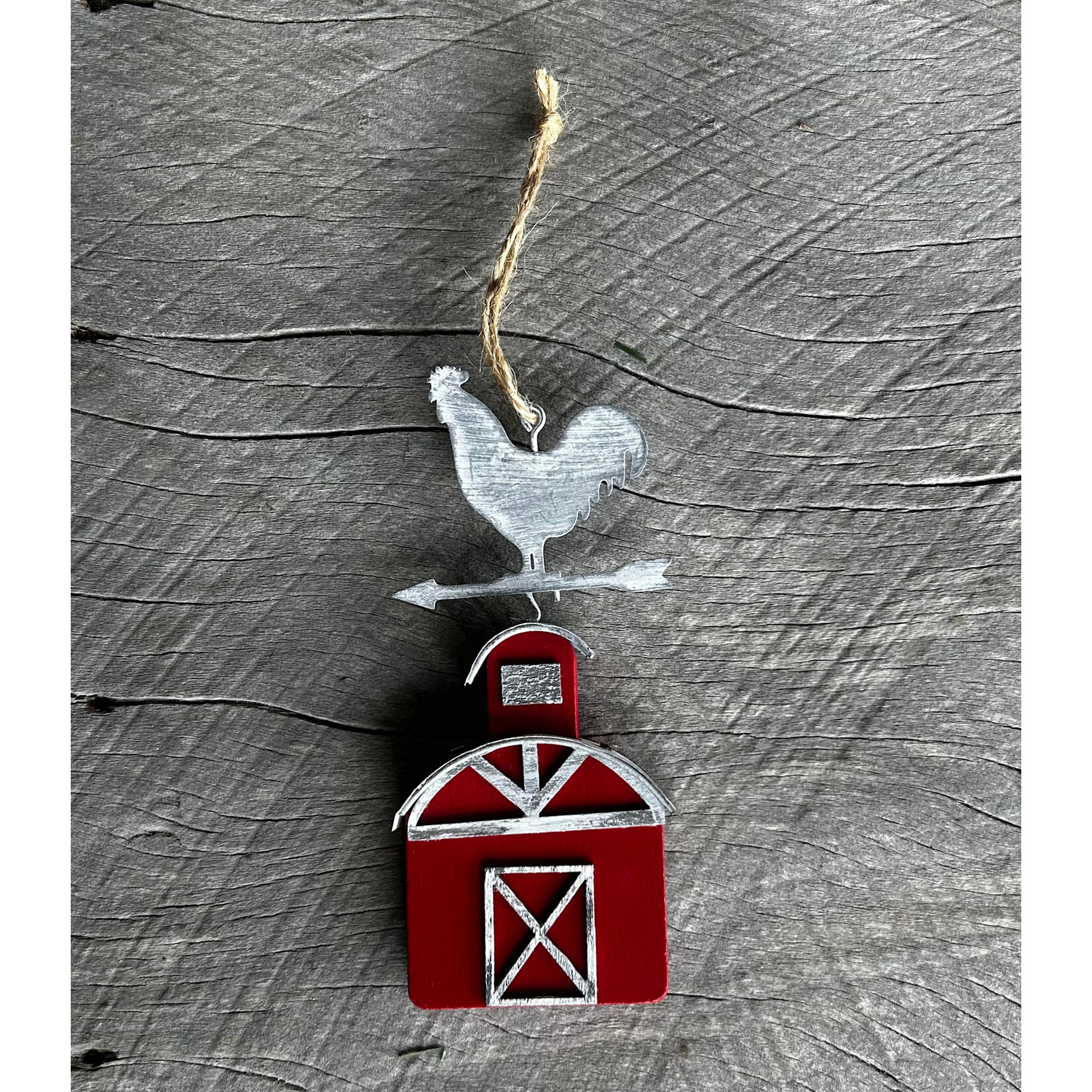 AGP Wooden Barn Ornament