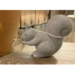 Creative Co-op Concrete Squirrel Sitter