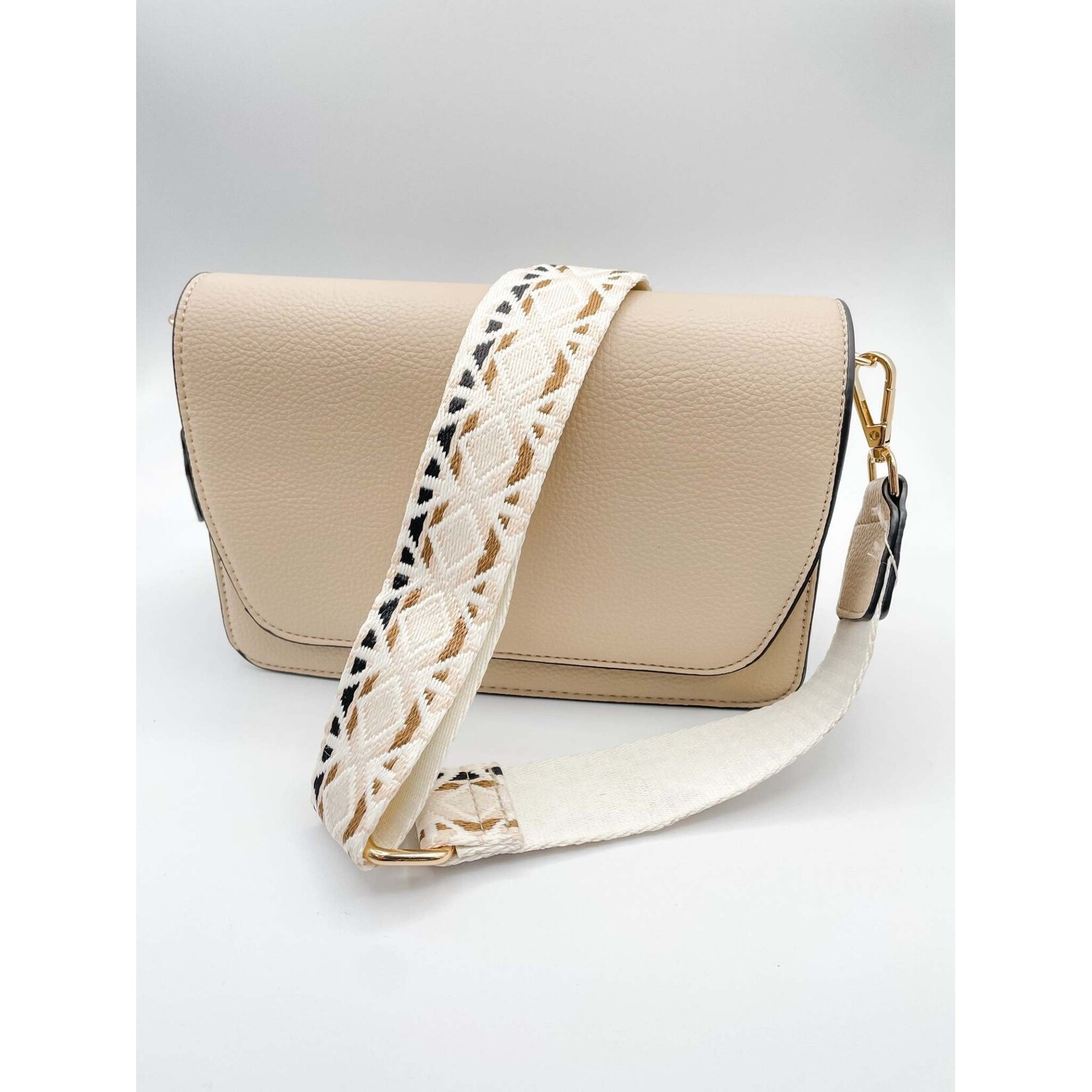 Jen & Co Jen & Co Noah Crossbody Parchment M2278