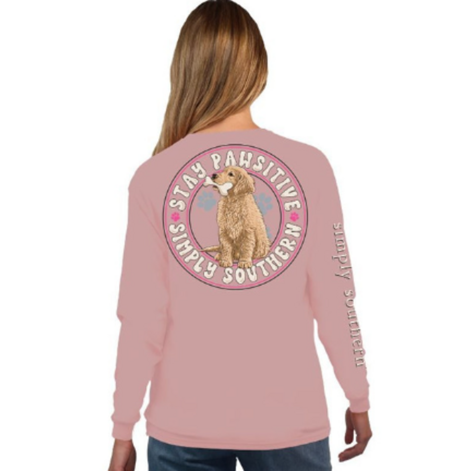 Simply Southern Simply Southern Bone Long Sleeve T-Shirt Suede XXL