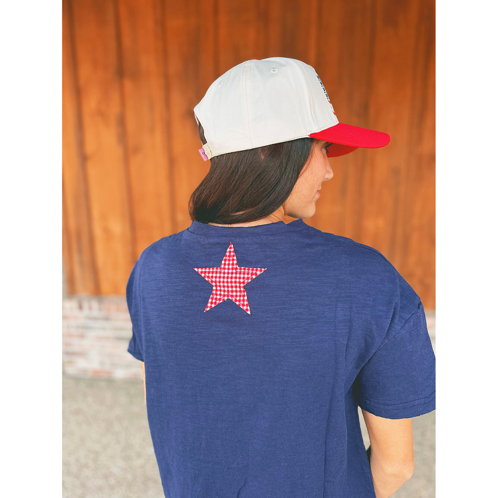 Haptics Haptics USA StarPatch Cropped Tee