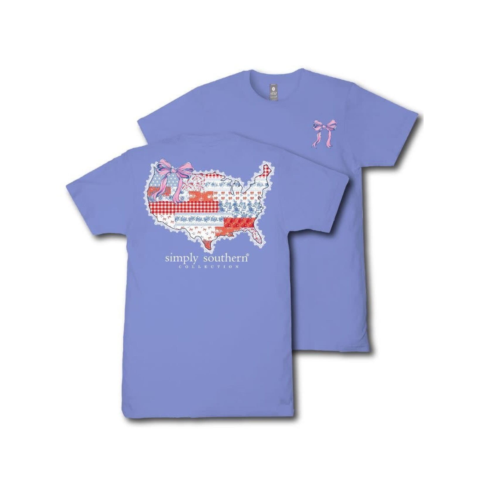 Simply Southern Simply Southern Short Sleeve Tee USA Patch