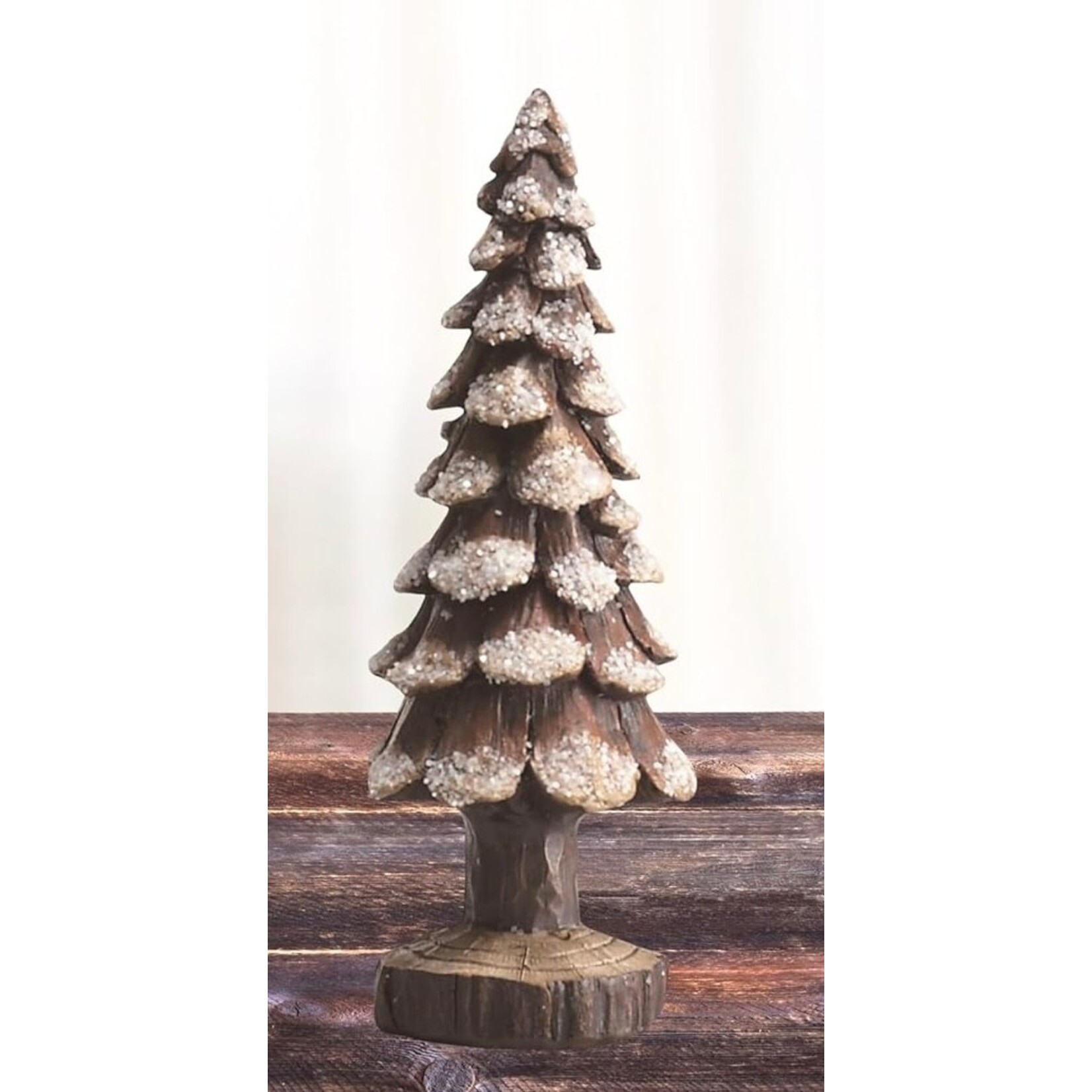 Transpac Resin Snowy Tree Small