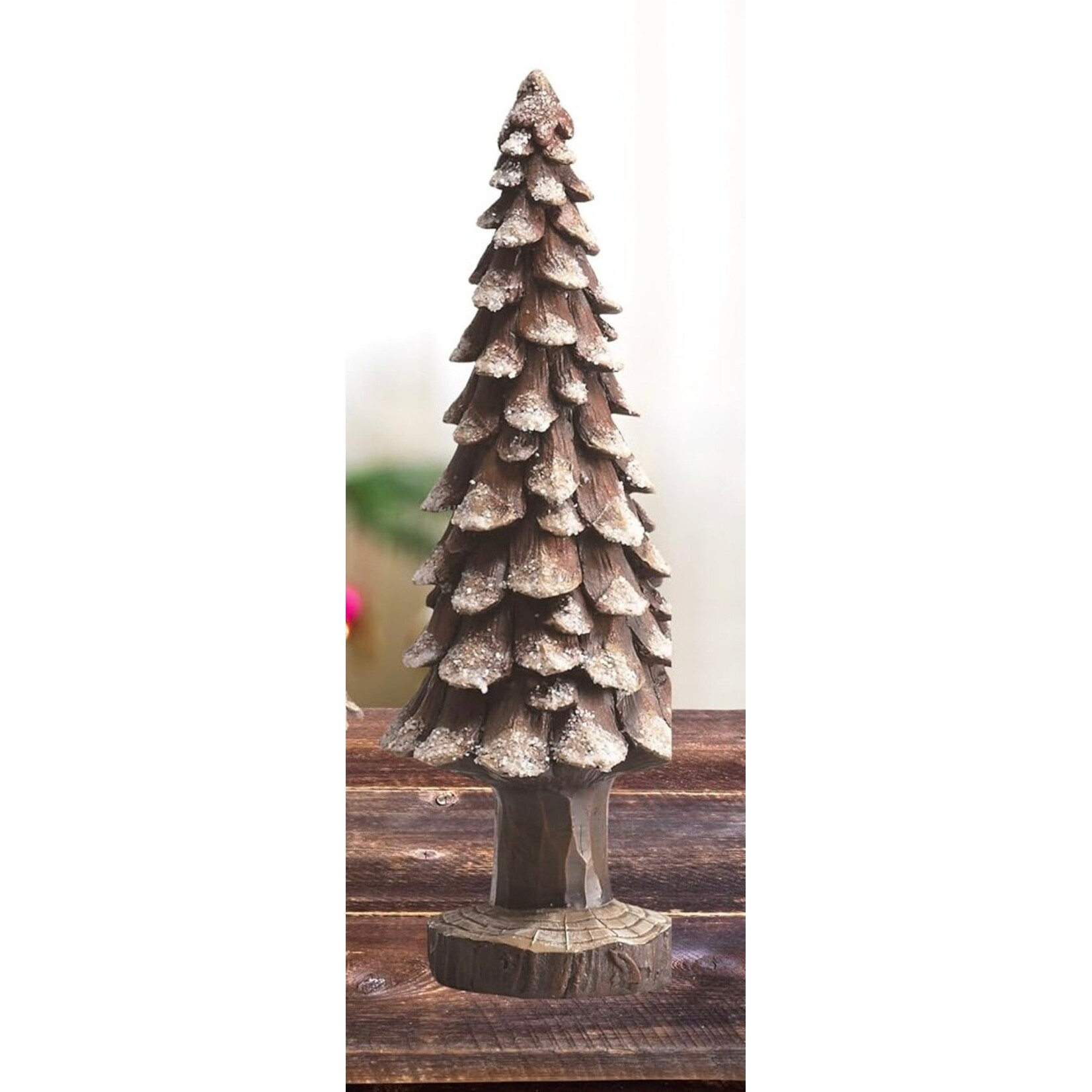 Transpac Resin Snowy Tree Medium