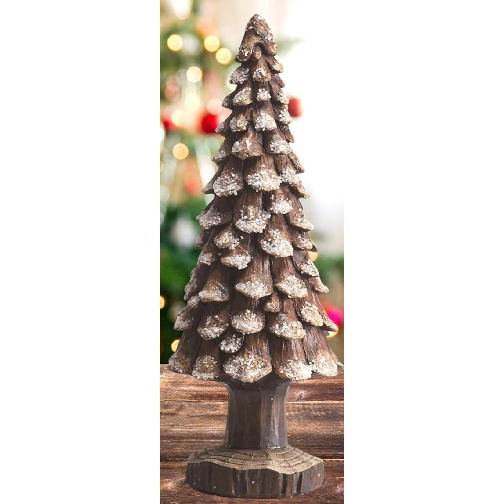 Transpac Resin Snowy Tree Large