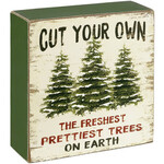 Darice Cut Your Own Trees Box Sign