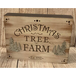 Transpac Christmas Tree Farm Box Sign