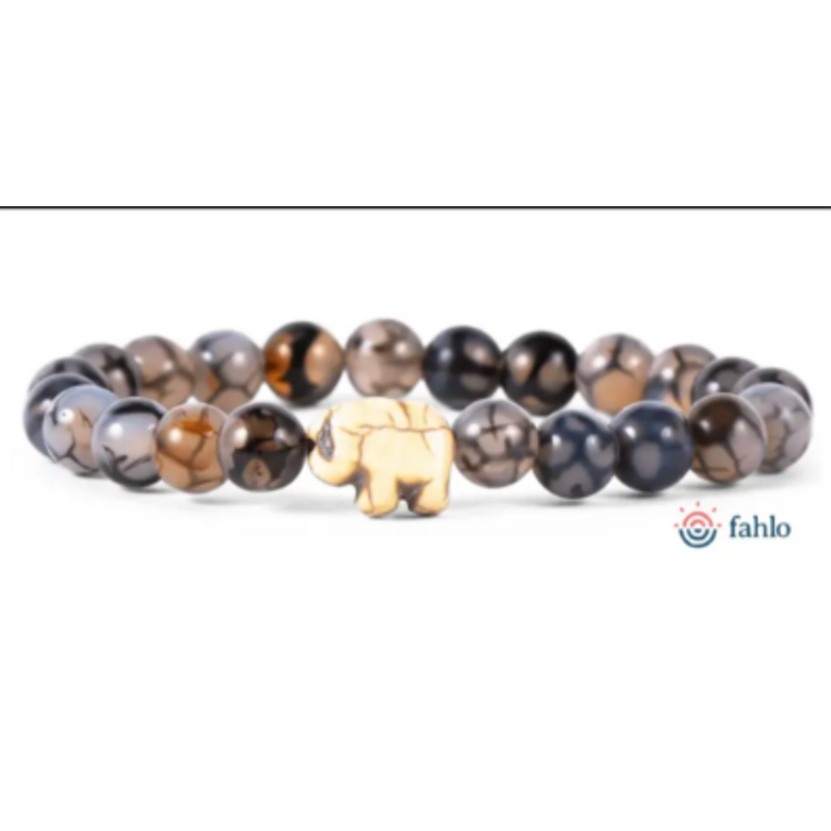 Fahlo Fahlo Expedition Elephant Bracelet Key Stone