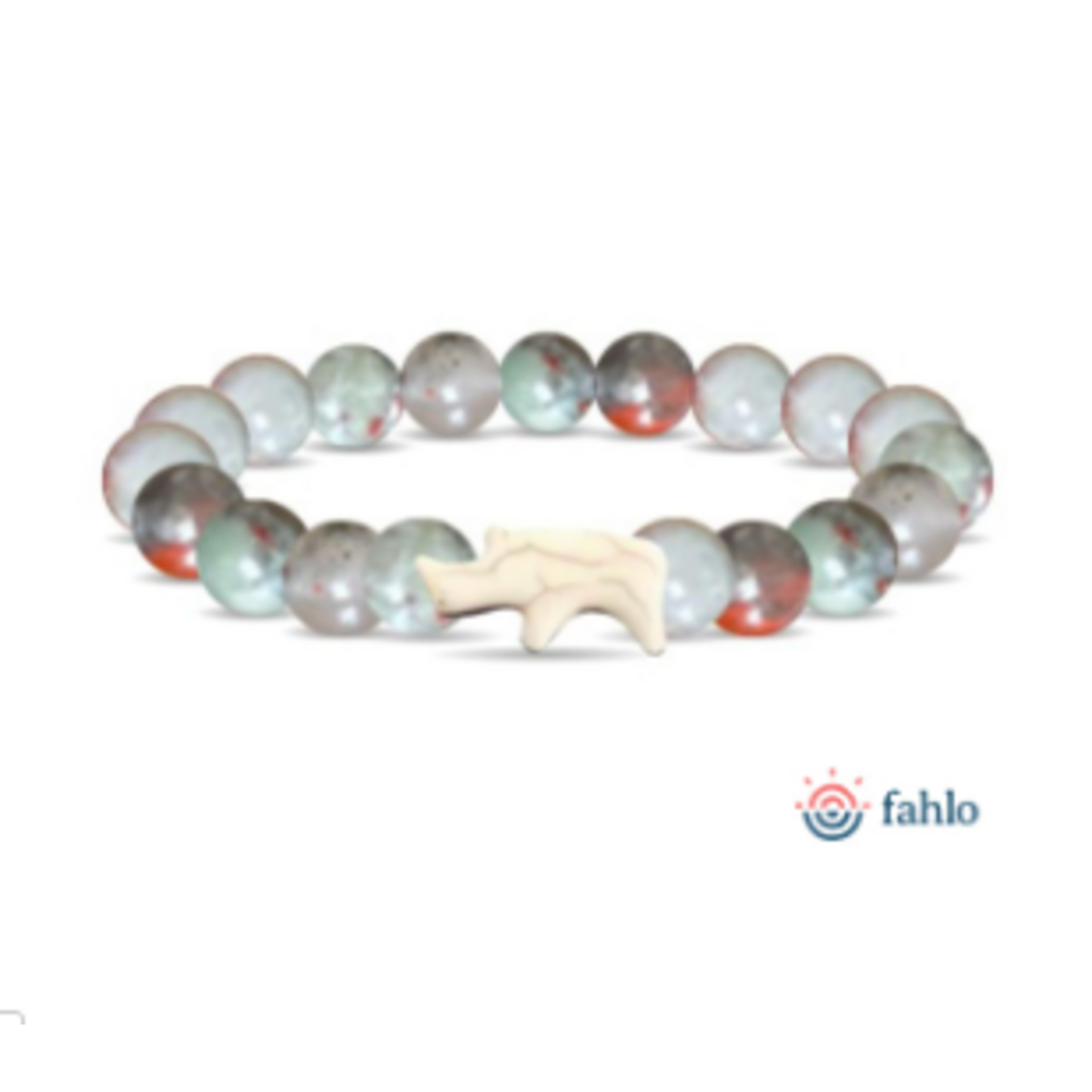 Fahlo Fahlo Charge Rhino Bracelet Savanna Stone