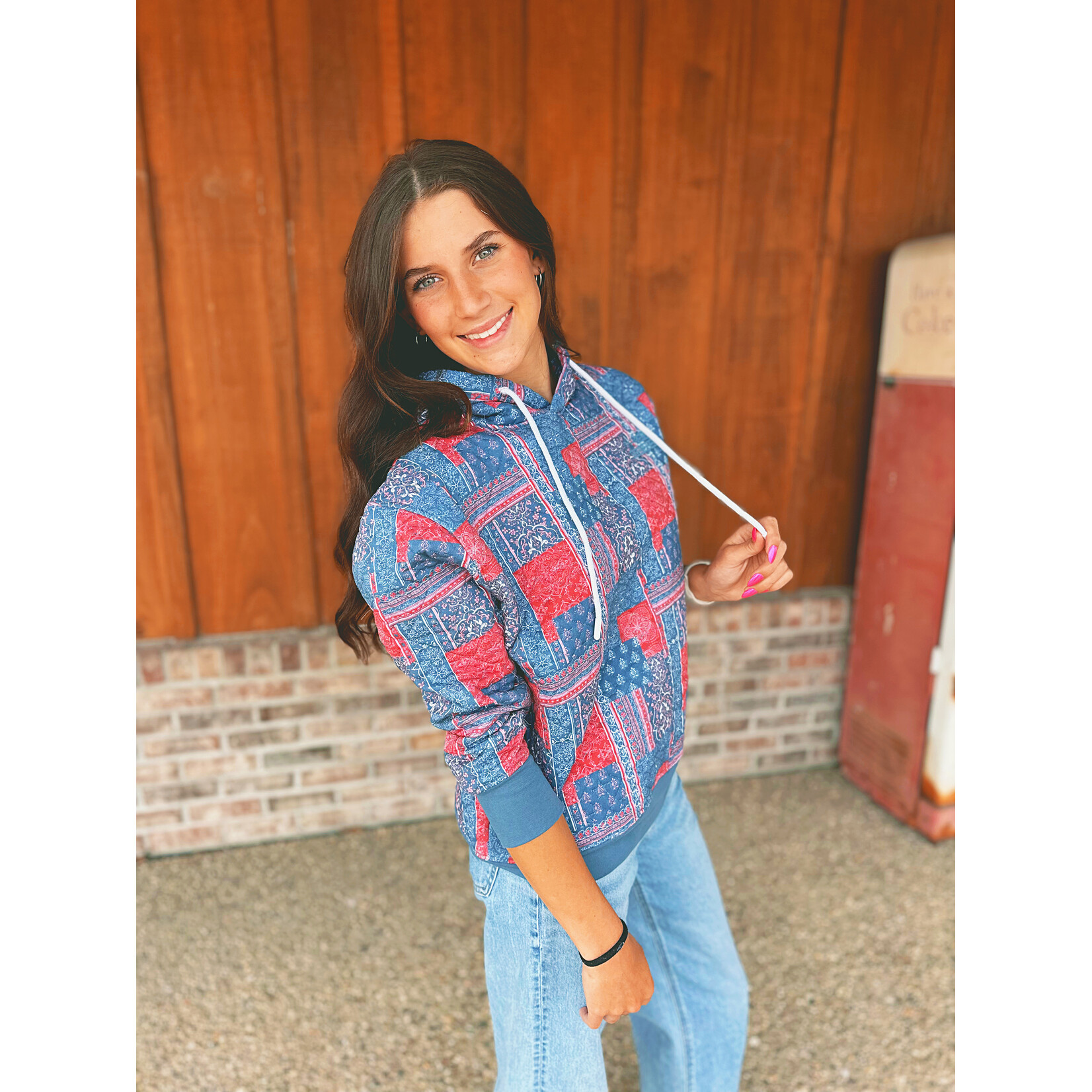 Simply Southern Simply Southern Hooded Quilted Bandana Patch