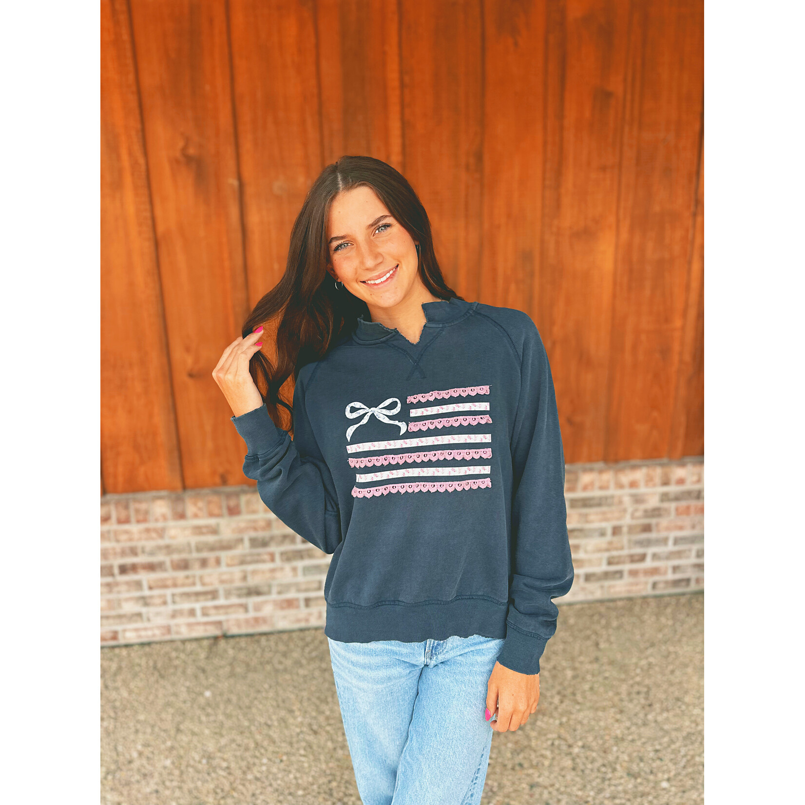 Simply Southern Simply Southern Crewneck Ribbon