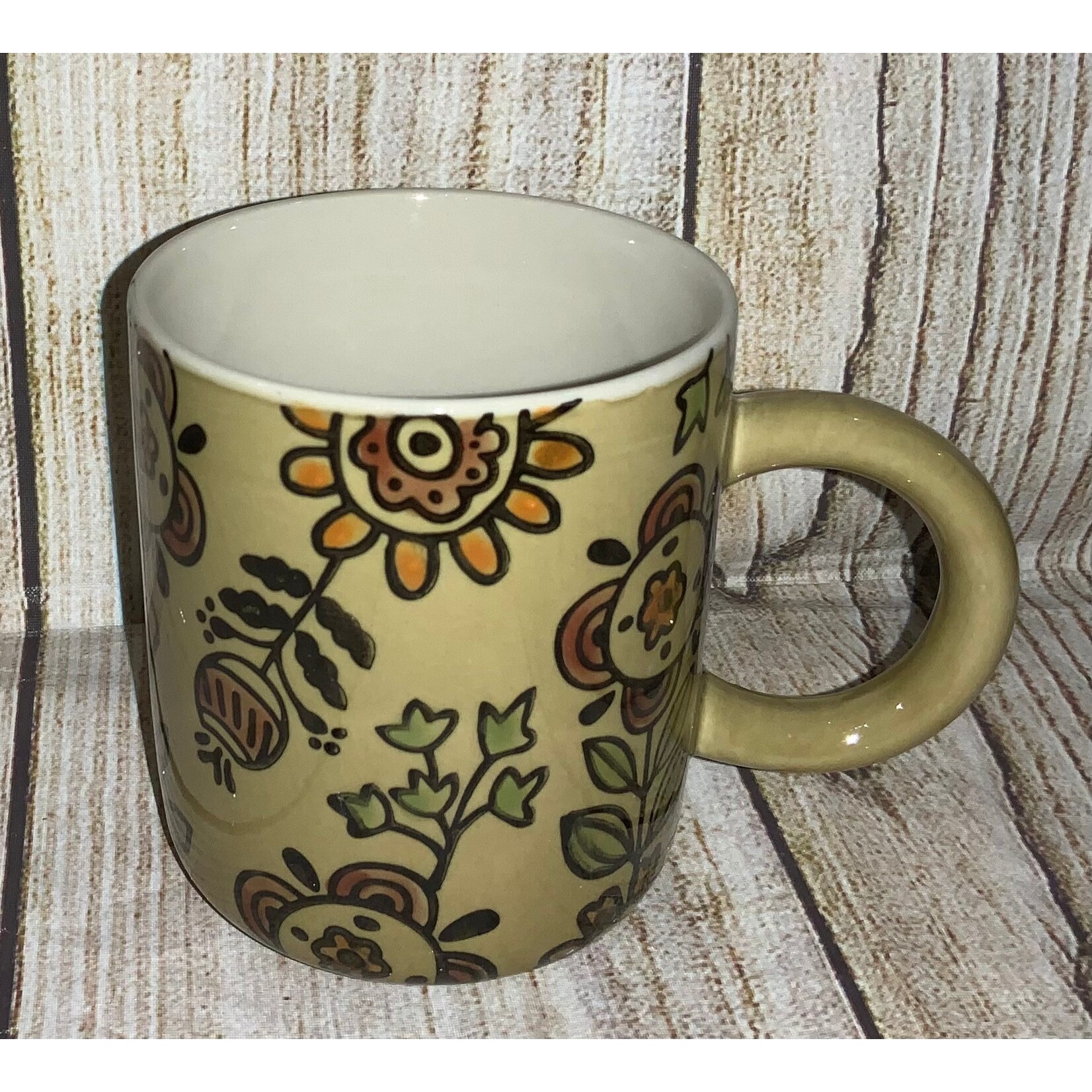 Youngs Folk Art Floral Design Mug