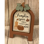 Youngs Fall Tabletop Easel Pumpkin Spice