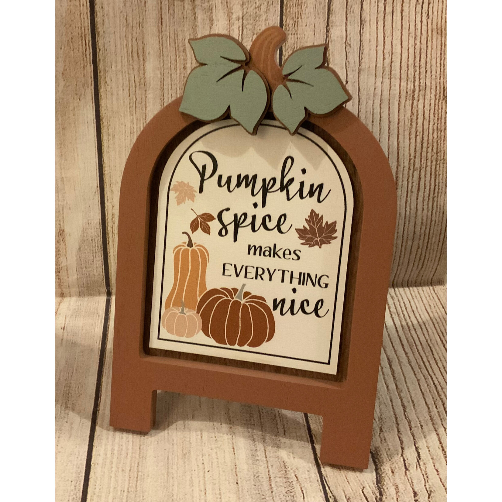 Youngs Fall Tabletop Easel Pumpkin Spice