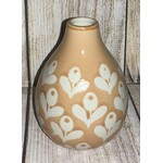 Youngs Stoneware Natural & White Vase Style 1