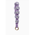 Adorro Adorro Macrame Daisy Wristlet Keychain Purple