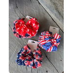 Love and Repeat American Flag Hair Scrunchies Set of 2