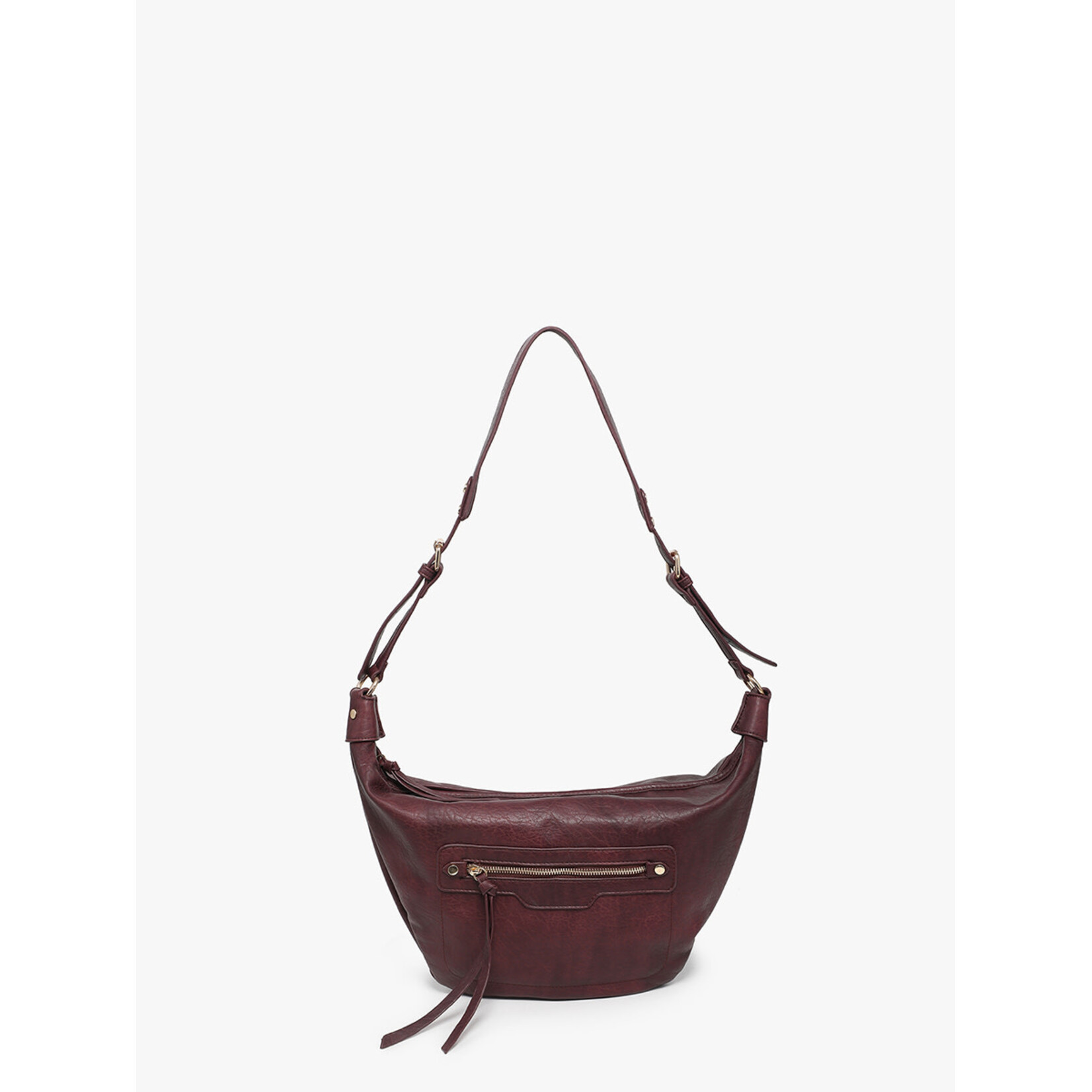 Jen & Co Jen & Co Leigh Hobo Bag Wine M2742