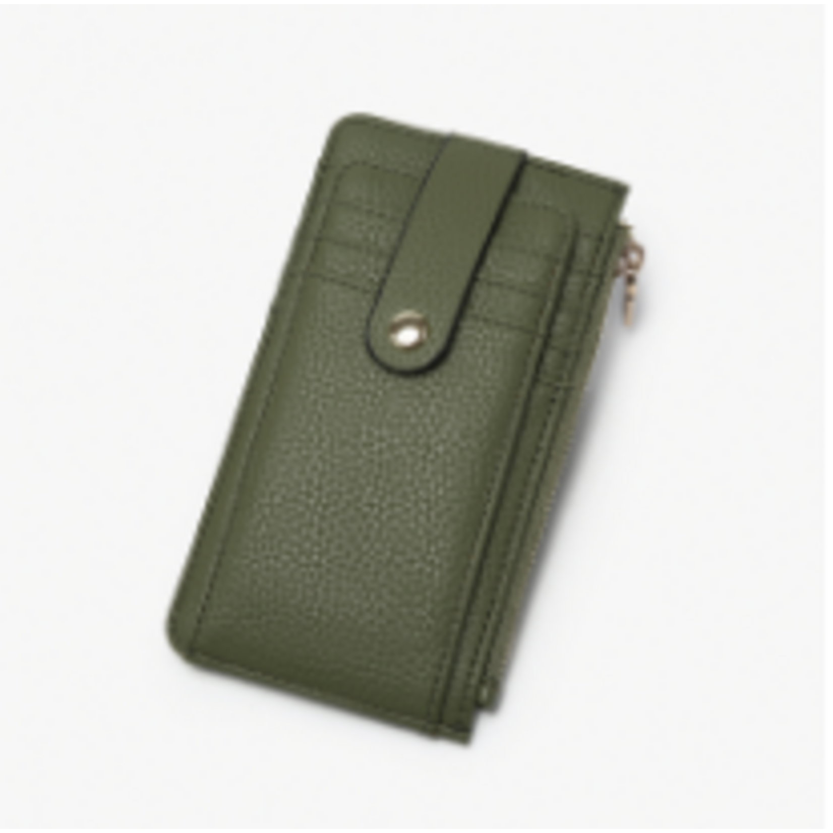 Jen & Co Jen & Co Mae Wallet w/ Snap Closure Olive