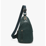 Jen & Co Jen & Co Nikki Sling Bag Dark Forest Green
