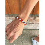 Love and Repeat Mixed Bead Stretch Bracelet