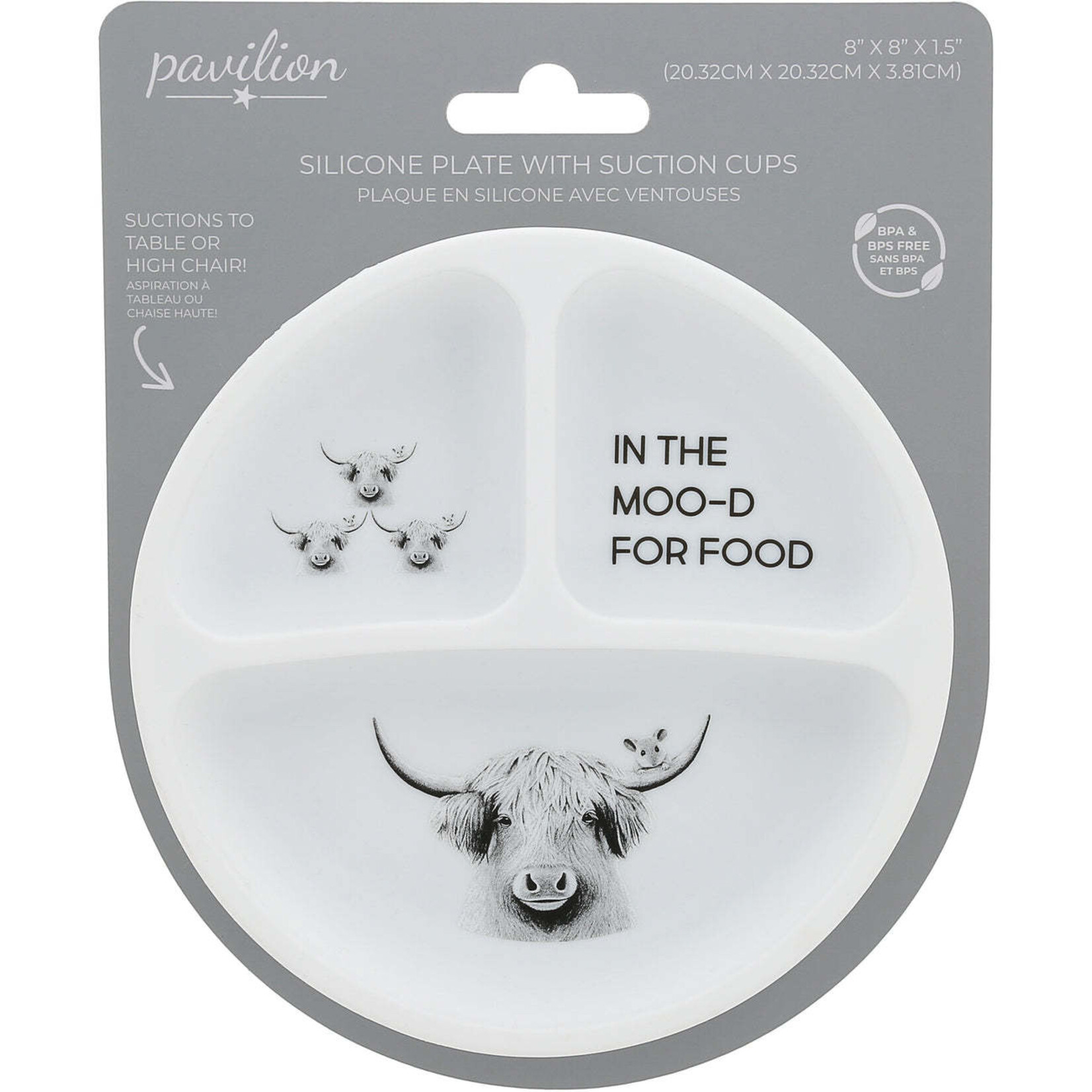 Pavilion Silicone Divided Plate In the Moo-D