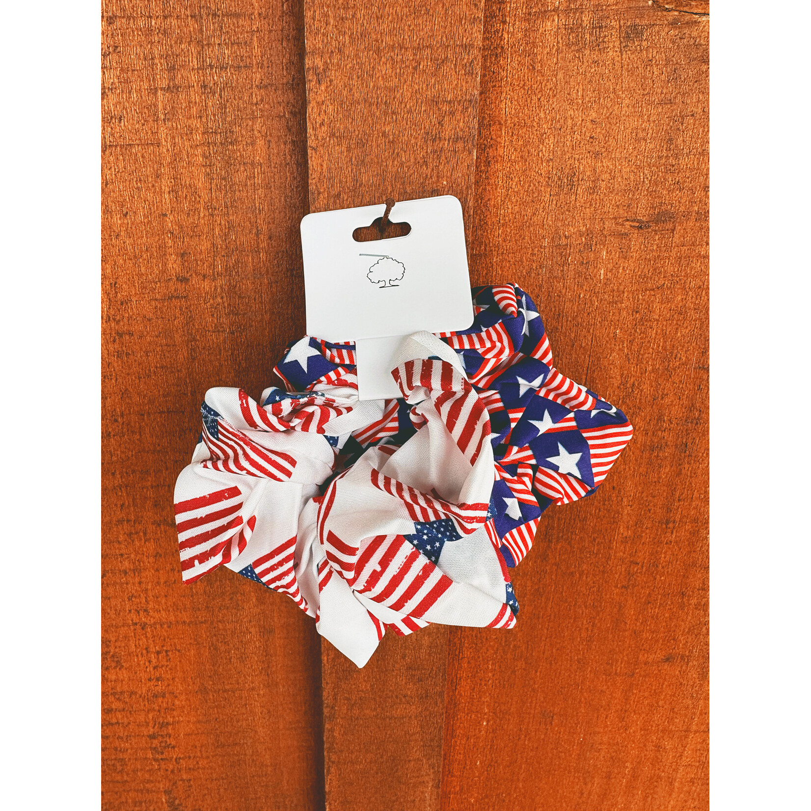 Love and Repeat American Flag Hair Scrunchies (Set of 2)