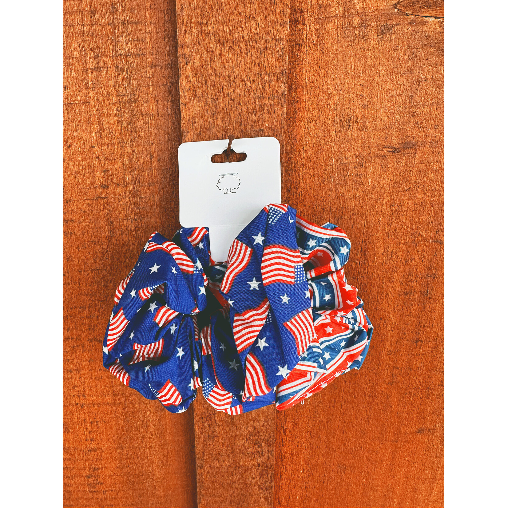 Love and Repeat American Flag Hair Scrunchies (Set of 2)