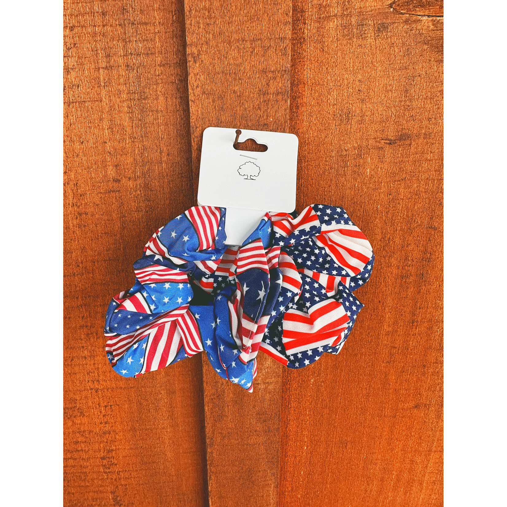 Love and Repeat American Flag Hair Scrunchies (Set of 2)