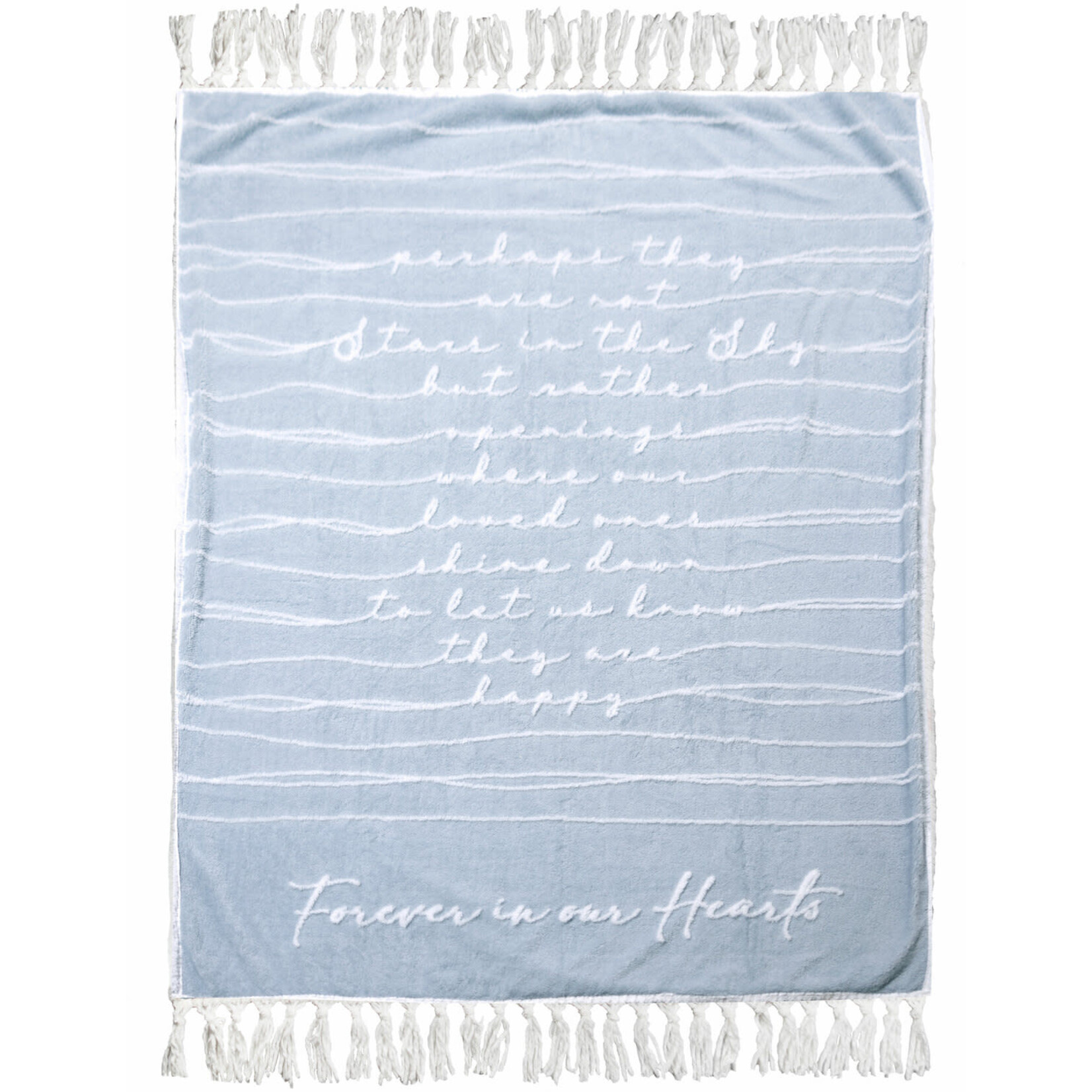 Pavilion Forever in Our Hearts Inspirational Plush Blanket 51100