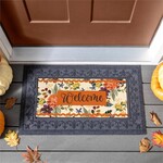 Evergreen Fall Floral Welcome Switch Mat